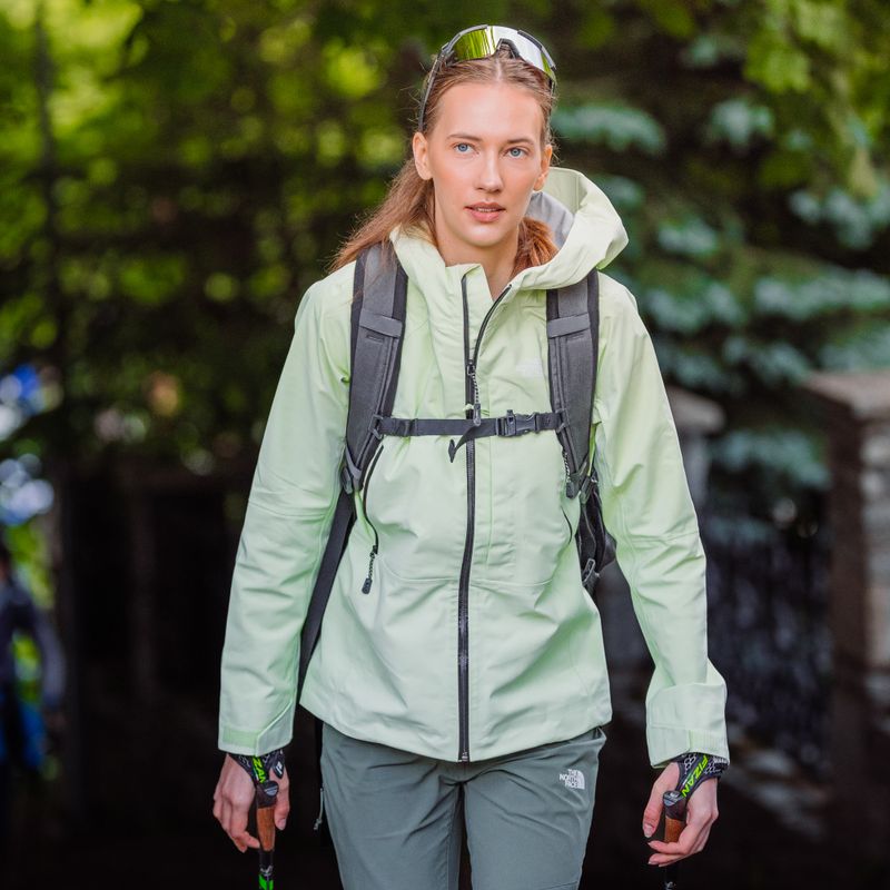 Giacca da pioggia da donna The North Face Stolemberg 3L Dryvent crema lime 11