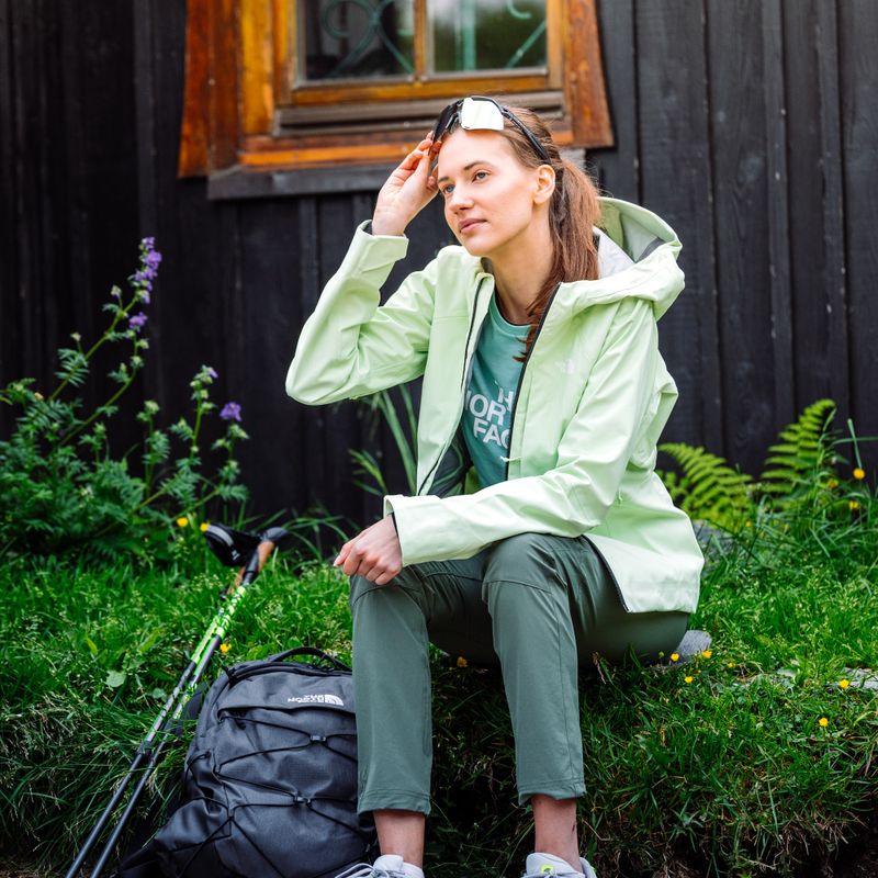 Giacca da pioggia da donna The North Face Stolemberg 3L Dryvent crema lime 13