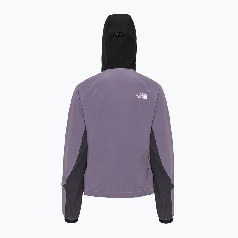 Giacca softshell da donna The North Face AO Softshell Hoodie ardesia lunare/grigio asfalto/nero 6