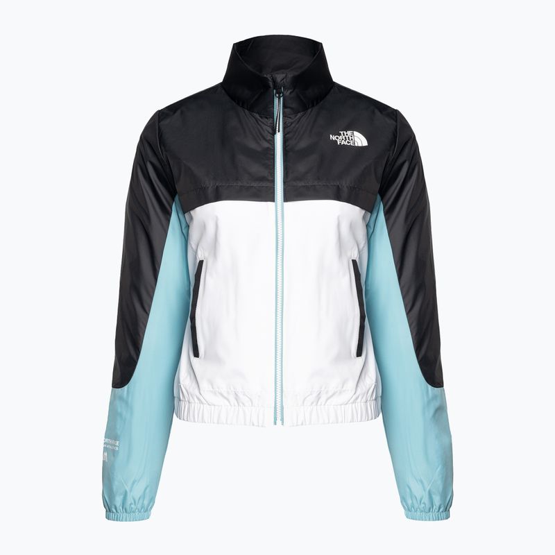 Giacca a vento da donna The North Face MA Wind Full Zip bianco/acqua marina/grigio asfalto