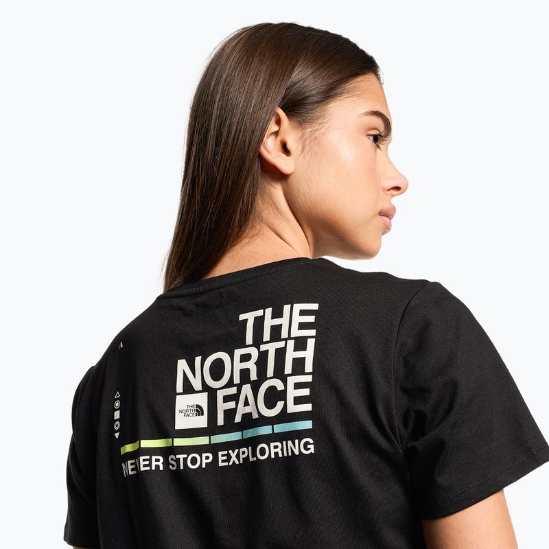 Maglietta da trekking da donna The North Face Foundation Graphic nero/bianco gardenia 3