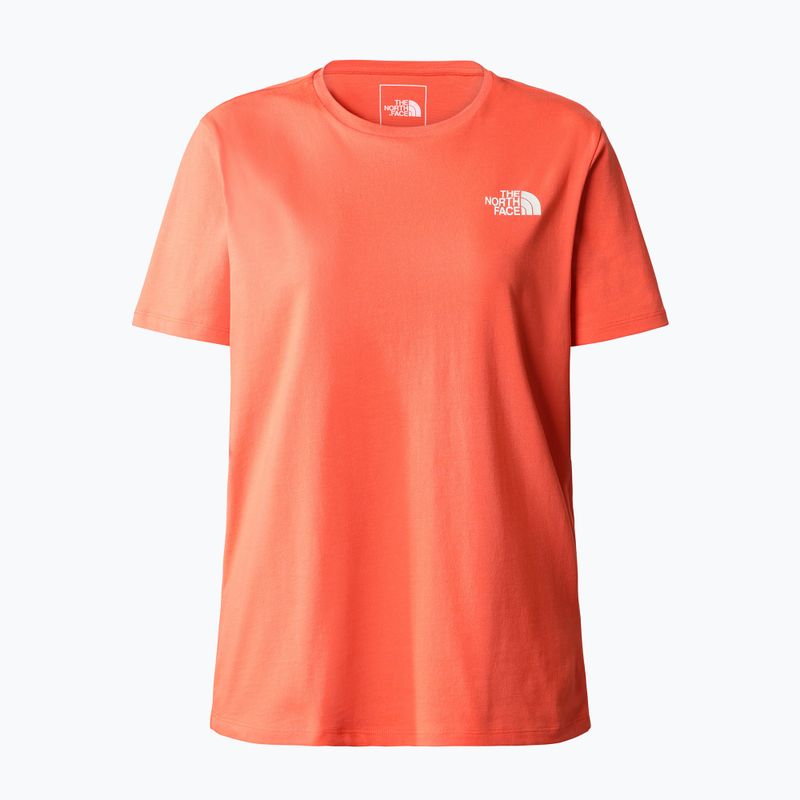 Maglietta da trekking donna The North Face Foundation Graphic retro arancione 5