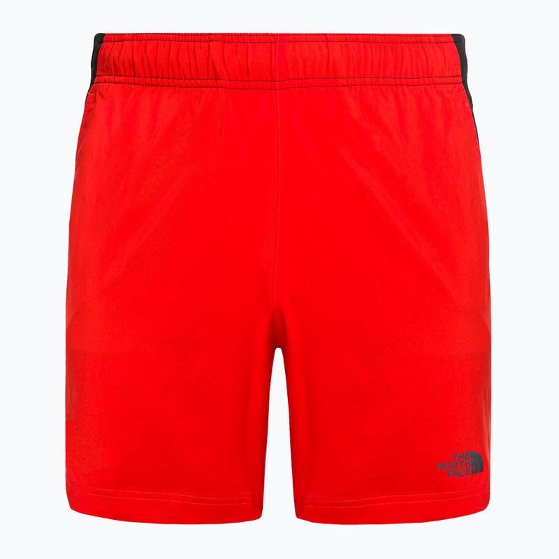 Pantaloncini da corsa da uomo The North Face 24/7 rosso fuoco