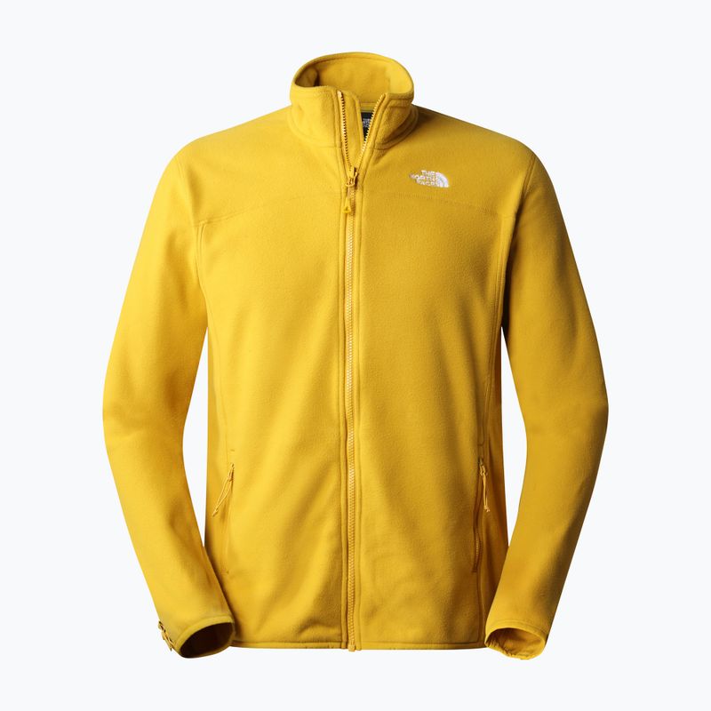 Felpa da trekking da uomo The North Face 100 Glacier FZ arrowwood giallo