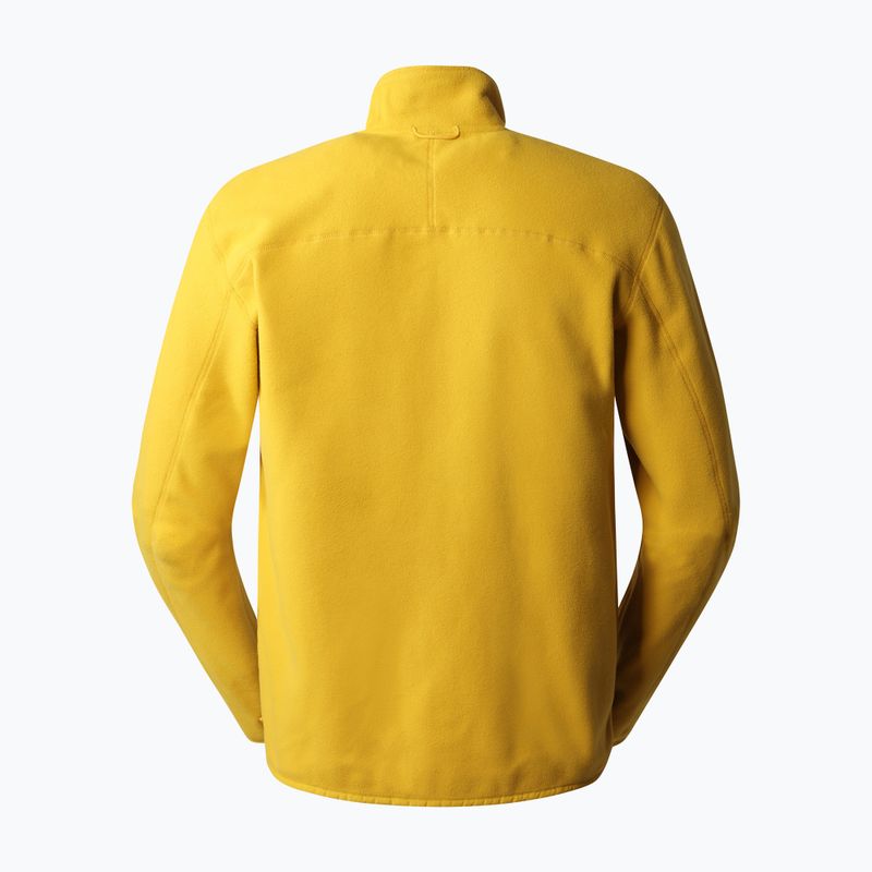 Felpa da trekking da uomo The North Face 100 Glacier FZ arrowwood giallo 2