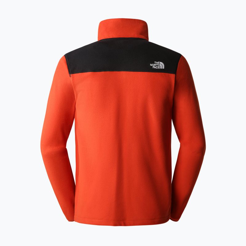 Felpa da trekking da uomo The North Face Homesafe Full Zip Fleece bronzo arrugginito/nero 2