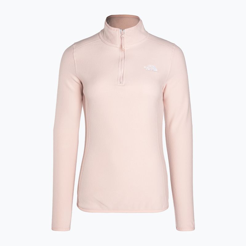 Felpa trekking donna The North Face 100 Glacier 1/4 Zip rosa muschio 4