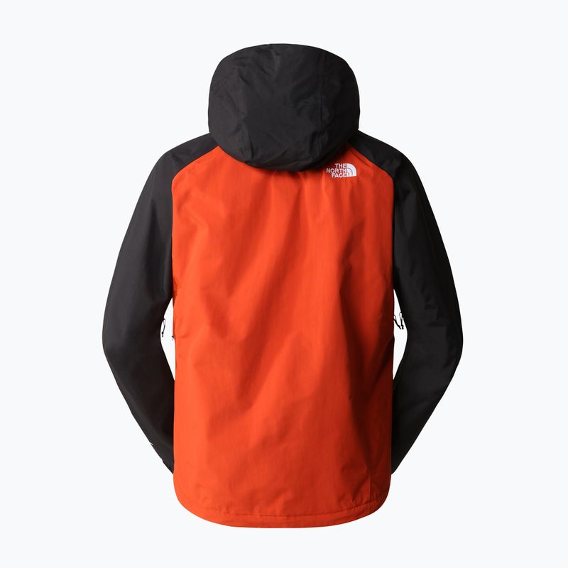 Giacca da pioggia da uomo The North Face Stratos rustet bronze/arrowwood yellow/nero 6