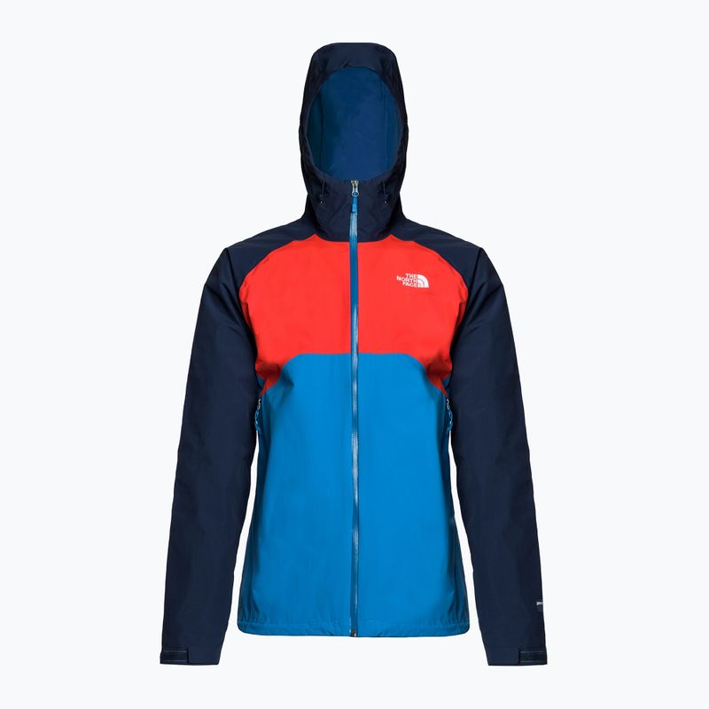 Giacca antipioggia da uomo The North Face Stratos super sonic blue/fiery red/summit navy 7