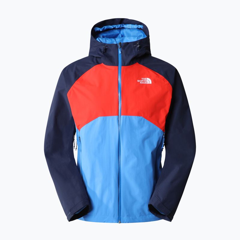 Giacca antipioggia da uomo The North Face Stratos super sonic blue/fiery red/summit navy 6