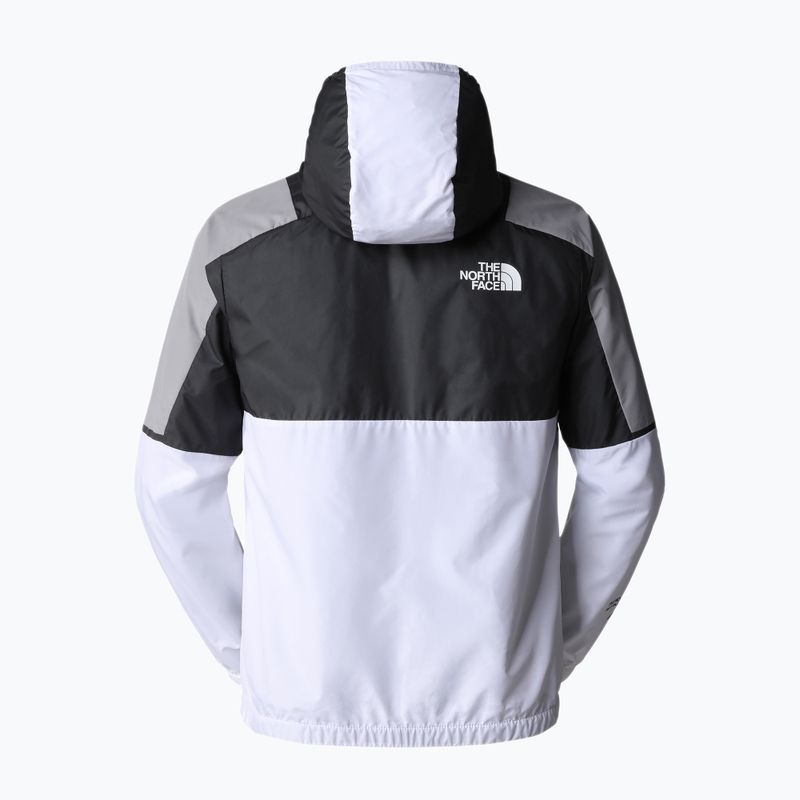 Giacca The North Face MA Wind Full Zip da uomo, bianco/grigio asfalto/grigio metallizzato 7