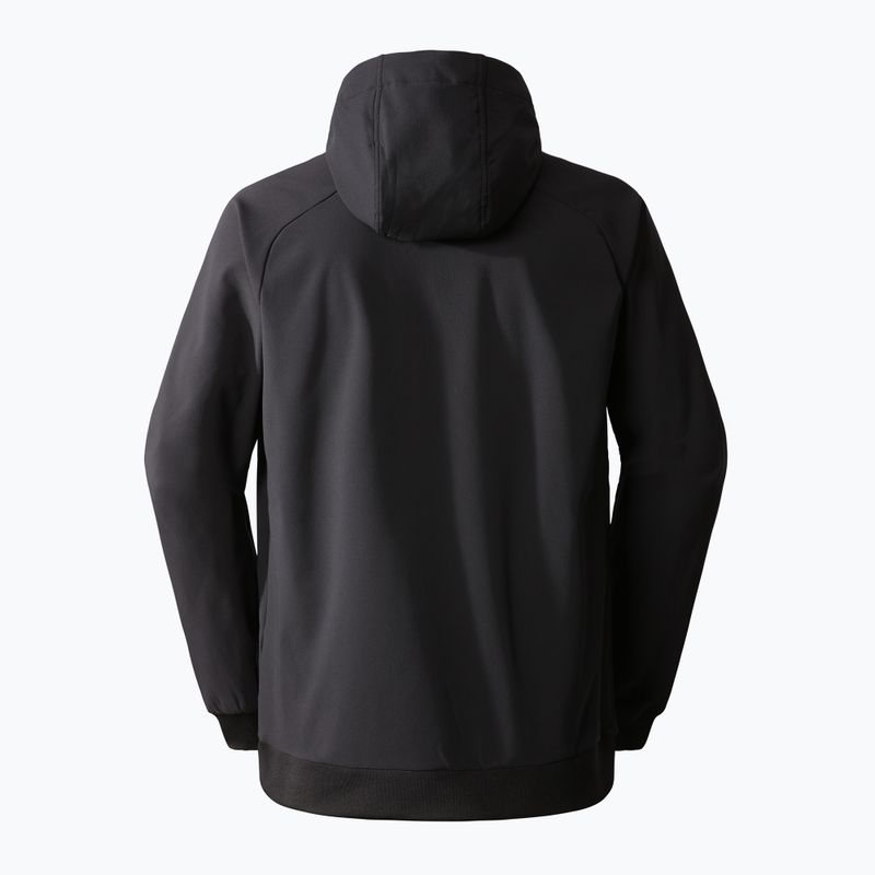 Giacca softshell da uomo The North Face Tekno Logo Hoodie nero/bianco 7