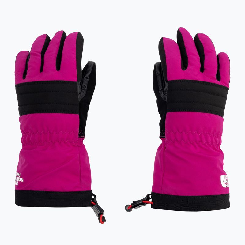 Guanto da sci per bambini The North Face Montana Ski fuschia rosa/nero 2