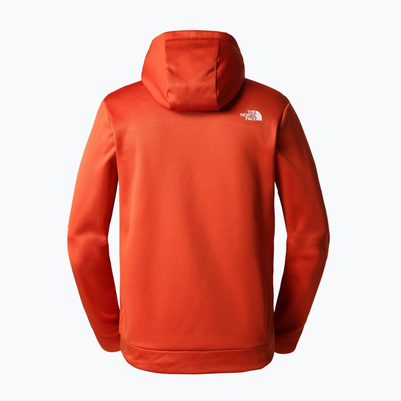 Felpa da trekking da uomo The North Face Reaxion Fleece P/O Hoodie bronzo rustico/grigio asfalto 6