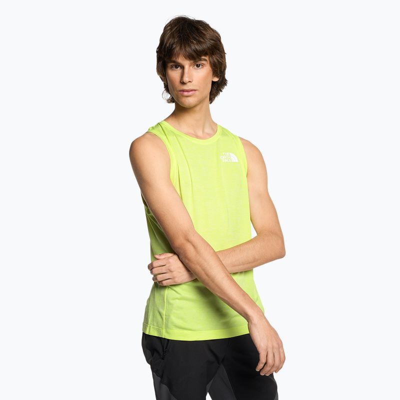 Canotta trekking uomo The North Face MA Tank led giallo bianco erica/grigio asfalto