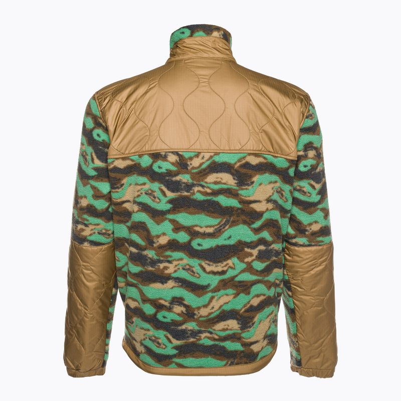 Felpa trekking da uomo The North Face Royal Arch FZ verde erba intenso stampato camo 7