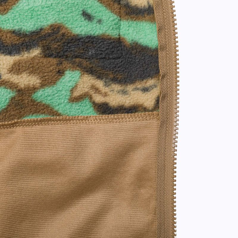 Felpa trekking da uomo The North Face Royal Arch FZ verde erba intenso stampato camo 10