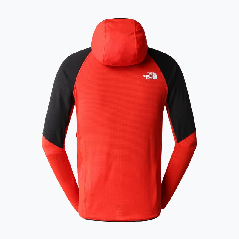Felpa da trekking da uomo The North Face Bolt Polartec Hoodie rosso fuoco/nero 2