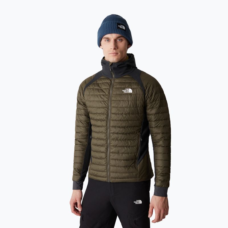 Giacca The North Face Insulation Hybrid da uomo, nuova, verde tortora/grigio asfalto 4