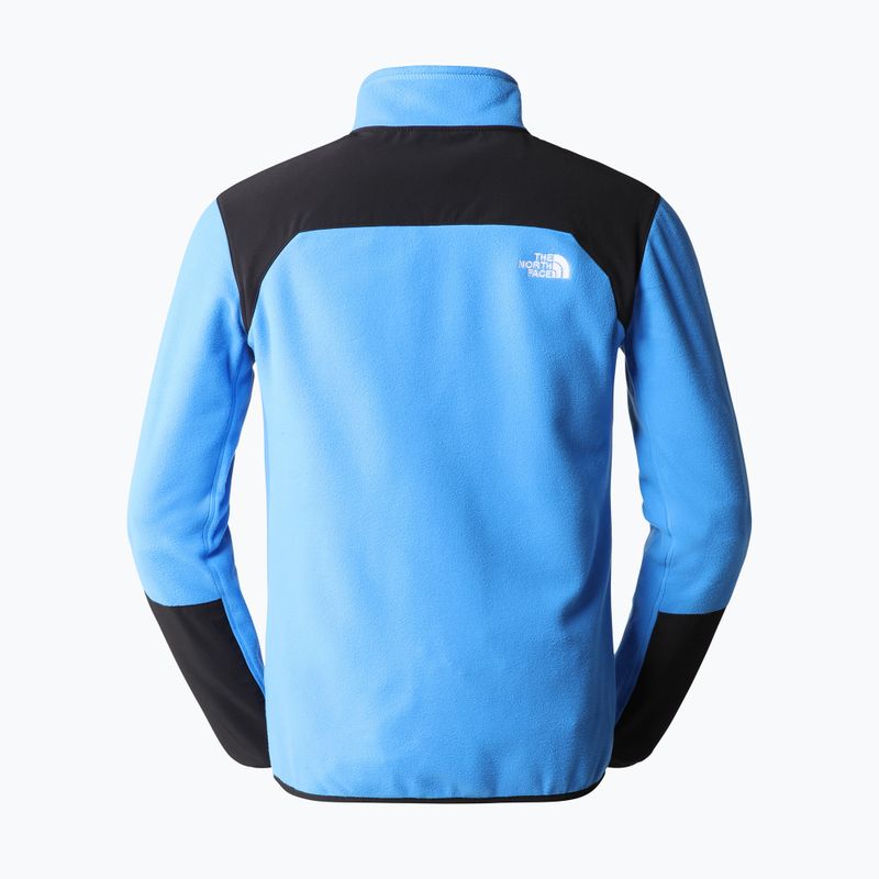 Felpa da trekking da uomo The North Face Glacier Pro FZ super sonic blue/nero 2