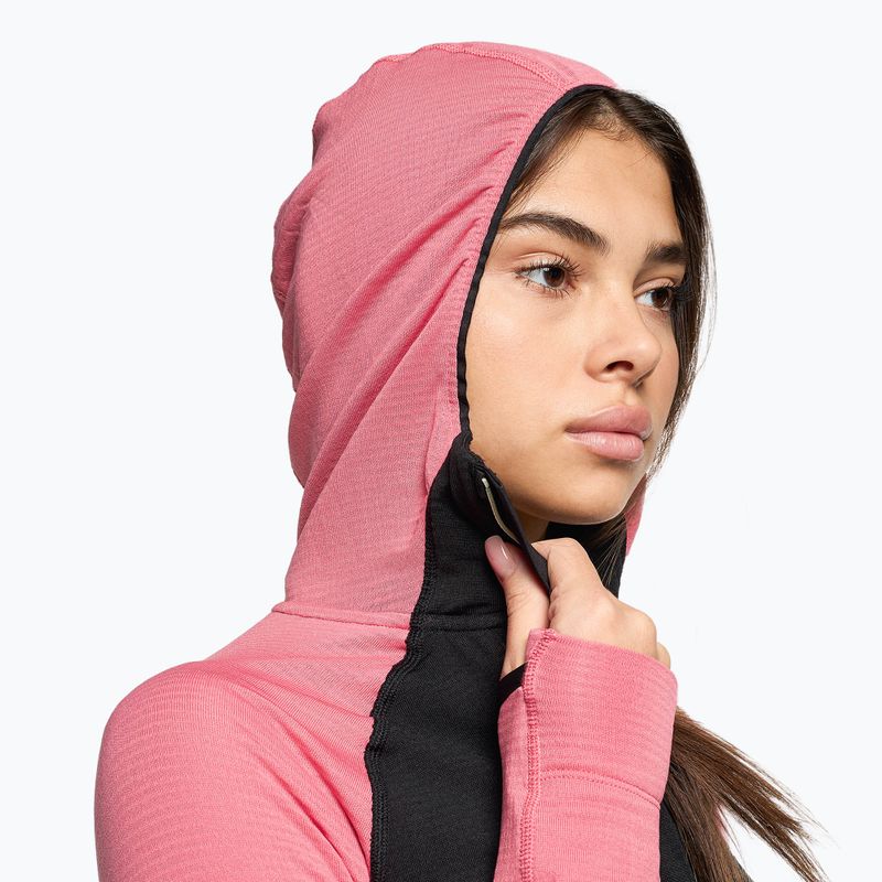 Felpa da trekking da donna The North Face Bolt Polartec Hoodie rosa cosmo/nero 4