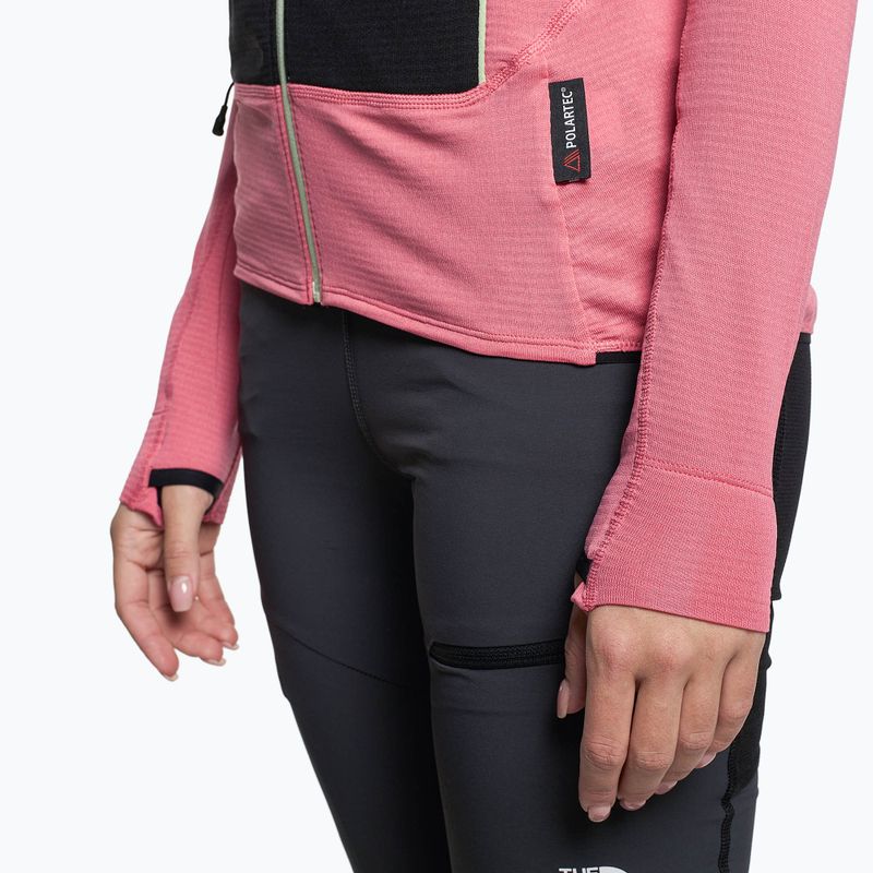 Felpa da trekking da donna The North Face Bolt Polartec Hoodie rosa cosmo/nero 5
