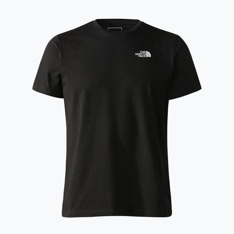 Maglietta da trekking da uomo The North Face Foundation Graphic nero/arancio retrò