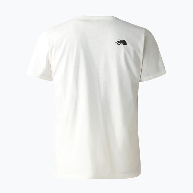 Camicia da trekking da uomo The North Face Foundation Graphic gardenia bianco/nero 2