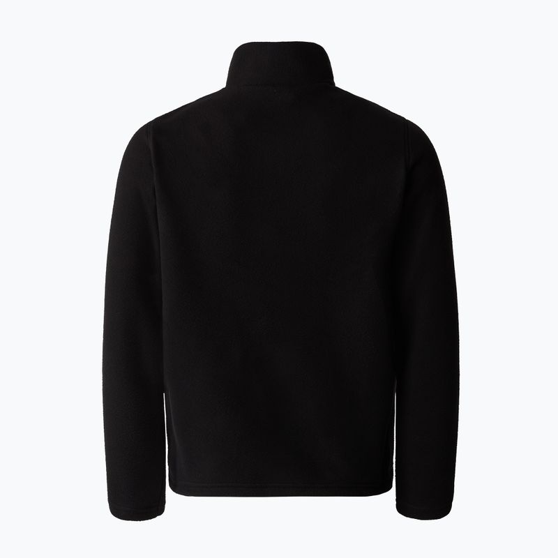 The North Face Glacier Fleece 1/4 Zip felpa da trekking per bambini nero 2