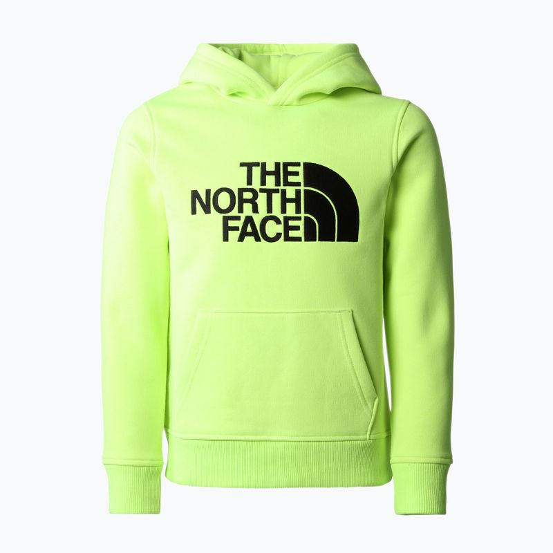 The North Face Drew Peak P/O Hoodie felpa da trekking gialla per bambini