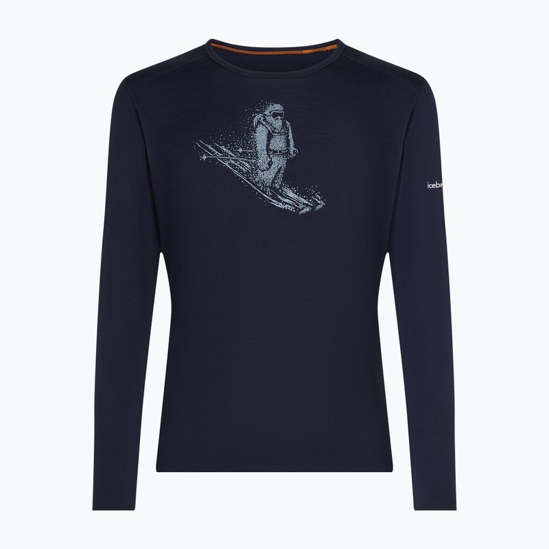 Longsleeve da uomo icebreaker Merino 200 Oasis Crewe SkiingYeti midnight navy 7