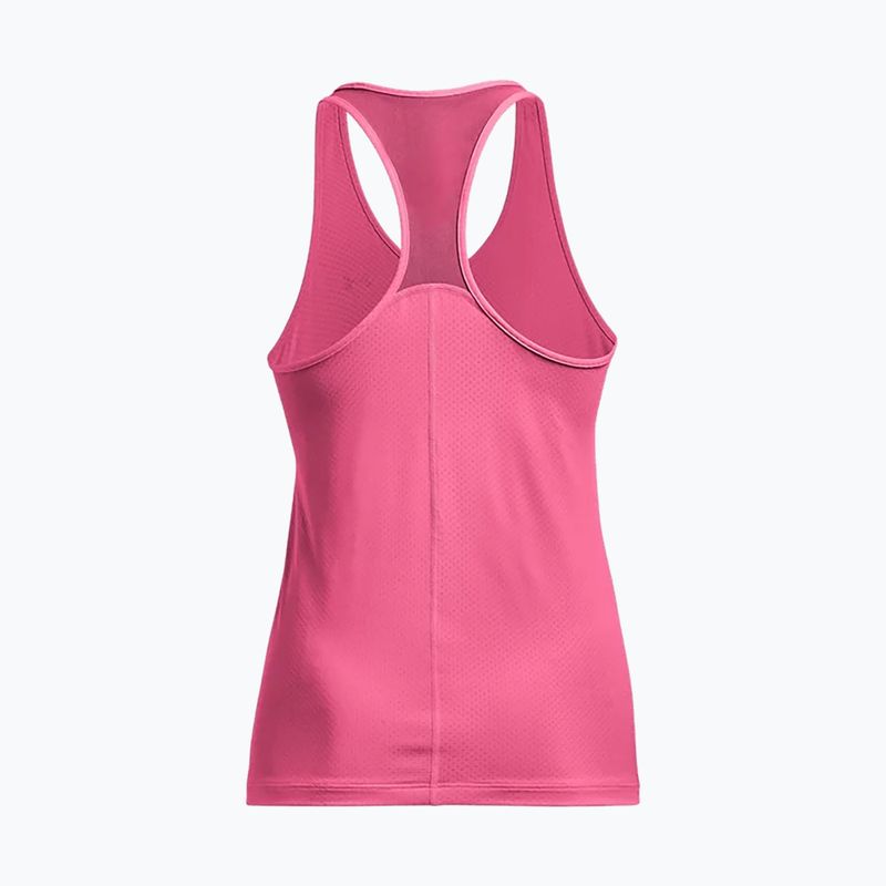 Canotta da allenamento Under Armour da donna HG Armour Racer Tank rosa punk/argento metallico 6