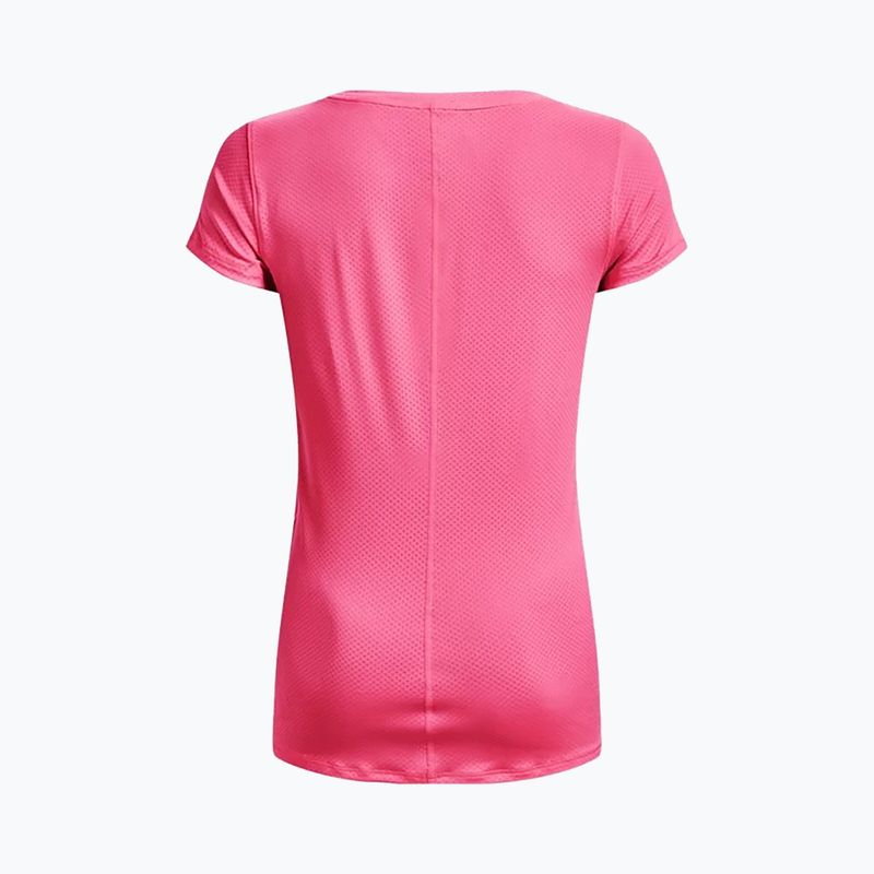 Maglietta da allenamento Under Armour HG Armour donna rosa punk/argento metallico 2