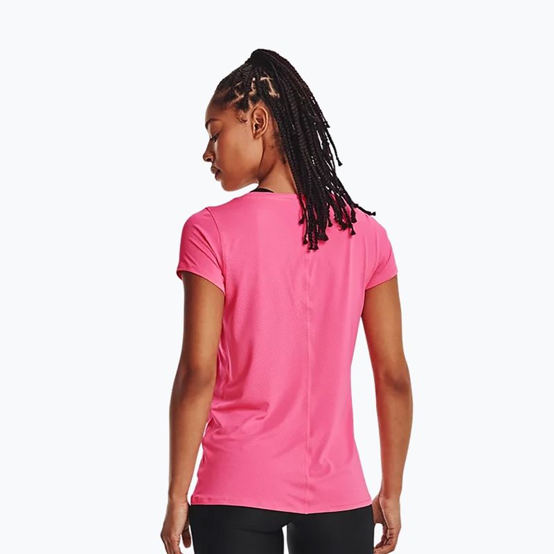 Maglietta da allenamento Under Armour HG Armour donna rosa punk/argento metallico 4