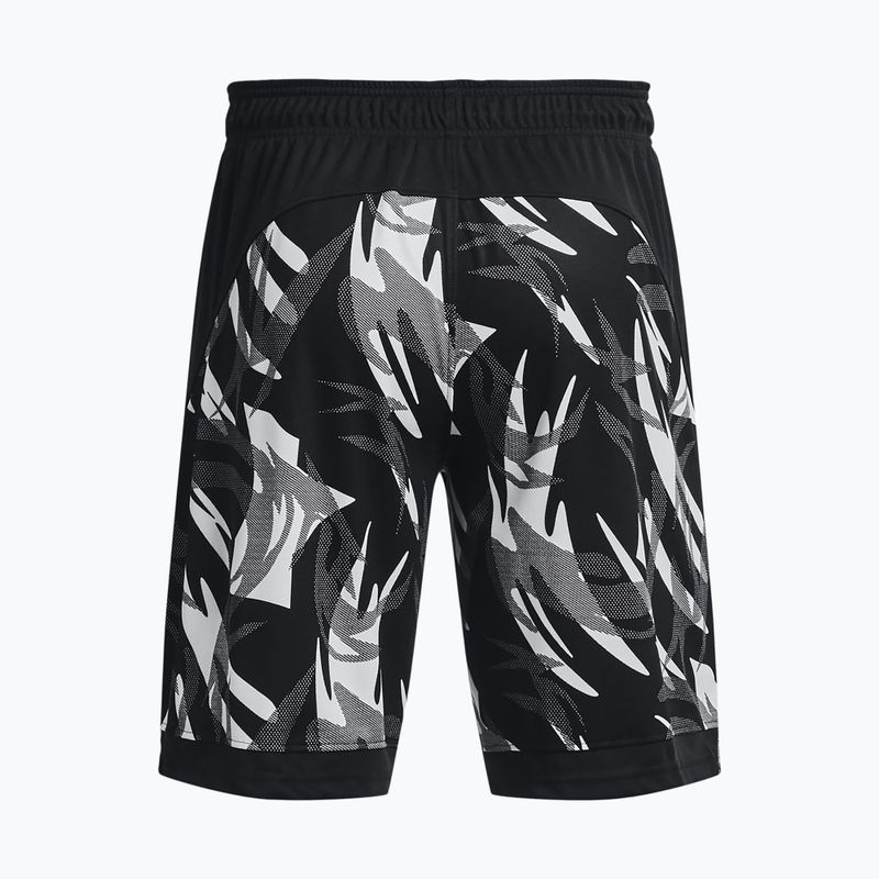 Pantaloncini da basket Under Armour da uomo Baseline 10'' Prnt nero/rosso 2