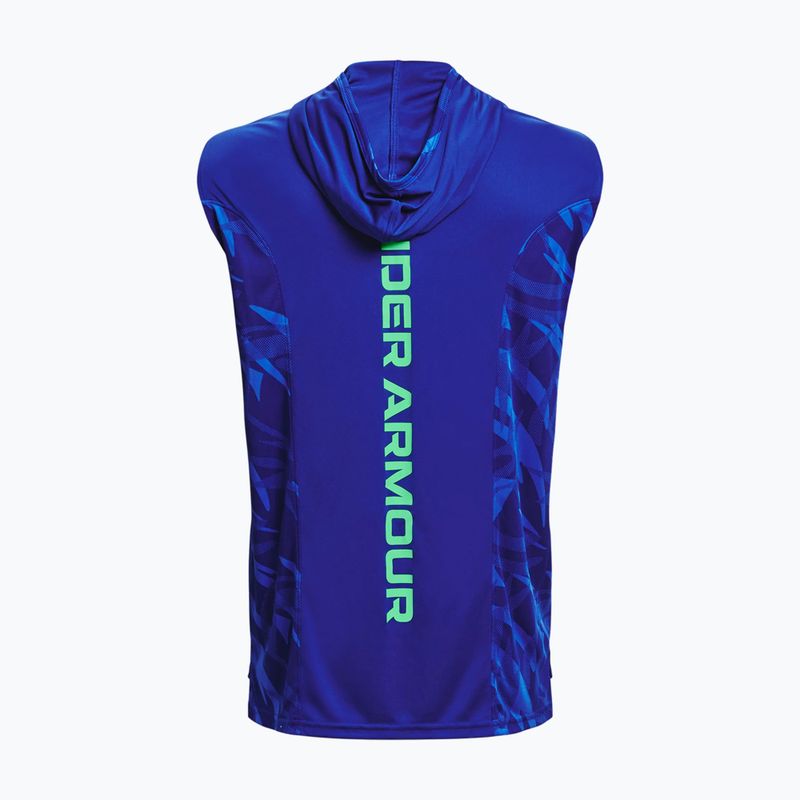 Under Armour Baseline Tank Hoodie maglia da basket da uomo royal/versa blue/antifreeze 2