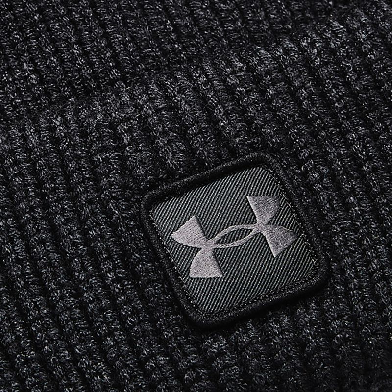 Berretto invernale Under Armour UA Halftime Ribbed nero/grigio da uomo 5