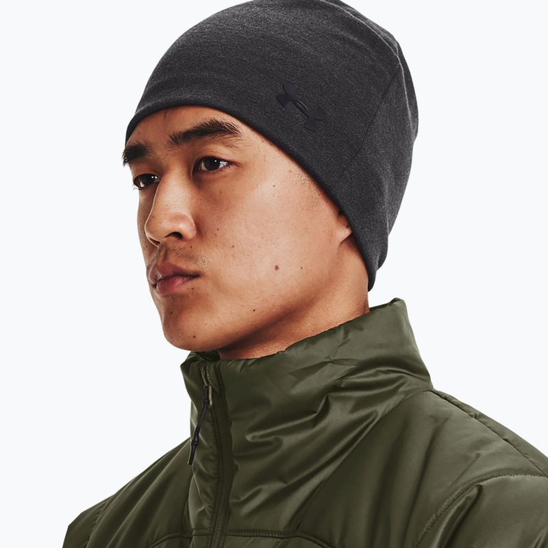 Berretto invernale da uomo Under Armour UA Storm Fleece Twist nero/grigio/nero 6