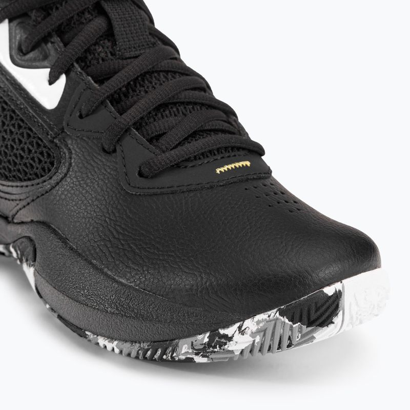 Under Armour GS Lockdown 6 scarpe da basket per bambini nero/nero/oro metallizzato 7