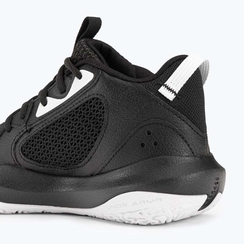 Under Armour GS Lockdown 6 scarpe da basket per bambini nero/nero/oro metallizzato 9