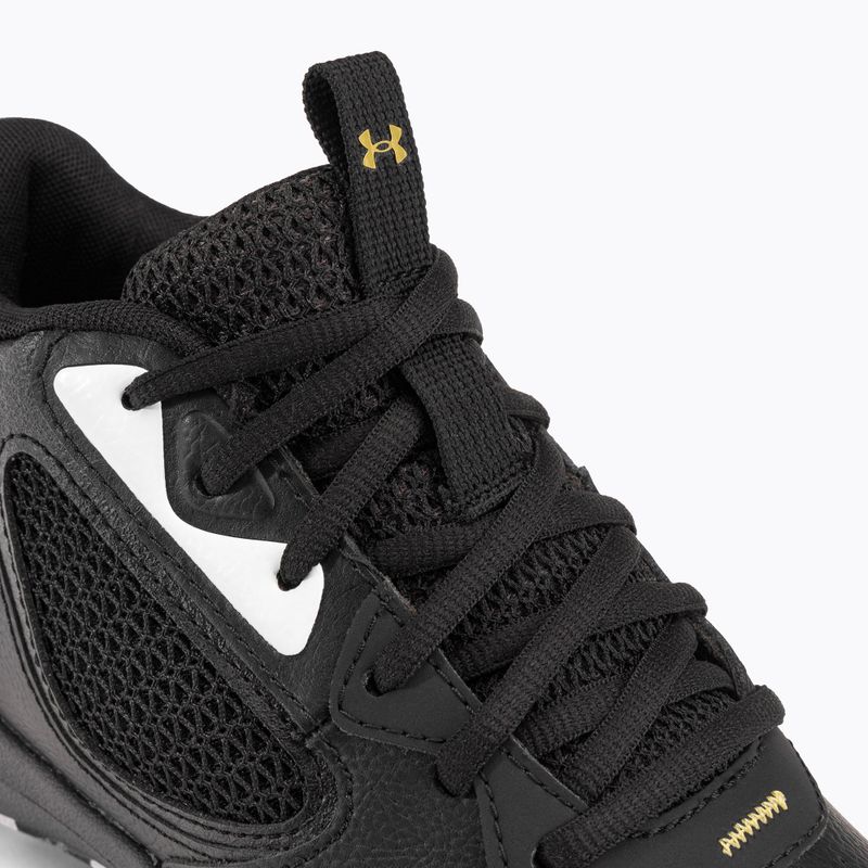 Under Armour GS Lockdown 6 scarpe da basket per bambini nero/nero/oro metallizzato 10