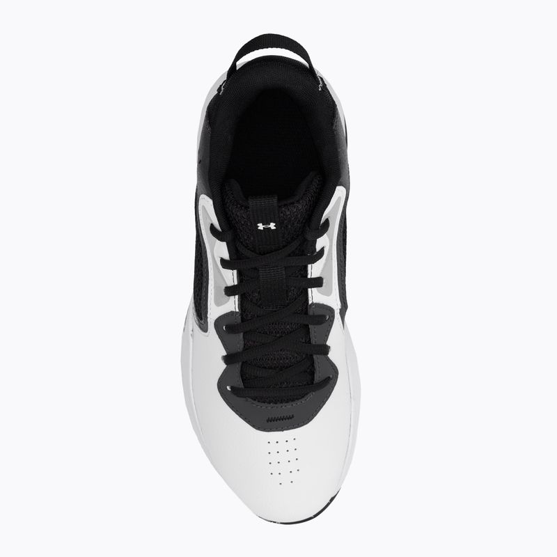 Under Armour Lockdown 6 scarpe da basket da uomo bianco/grigio/nero 6