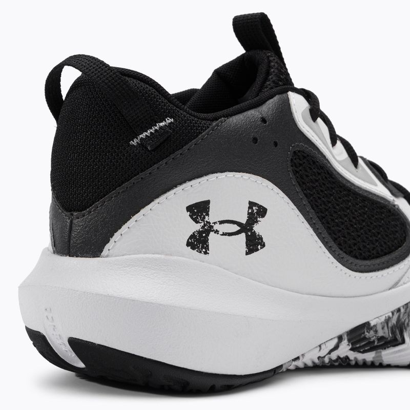 Under Armour Lockdown 6 scarpe da basket da uomo bianco/grigio/nero 8