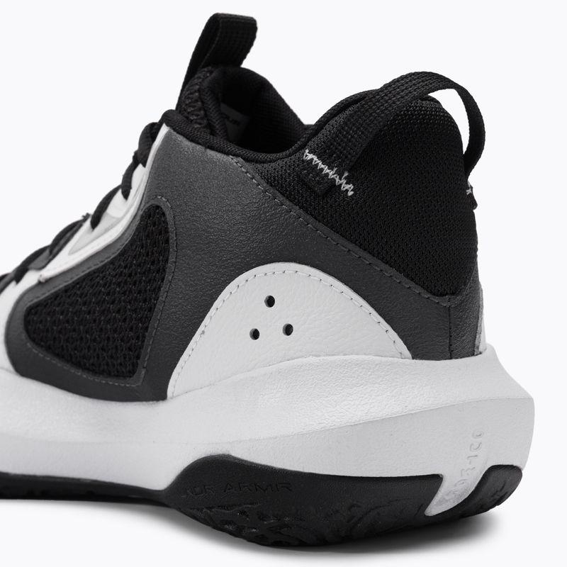 Under Armour Lockdown 6 scarpe da basket da uomo bianco/grigio/nero 10