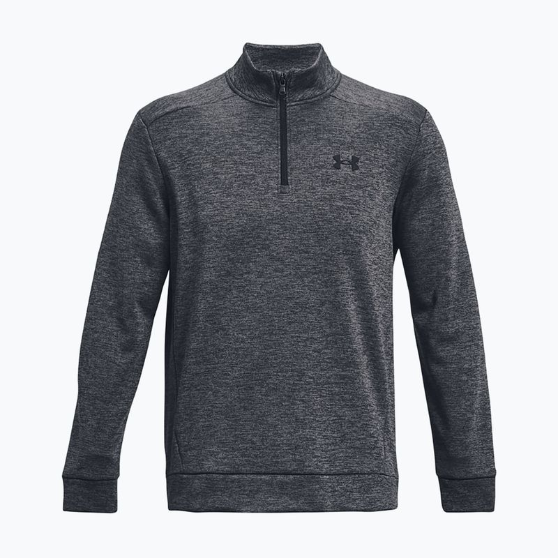 Under Armour Armour Fleece 1/4 Zip felpa da allenamento da uomo grigio pece/nero 5