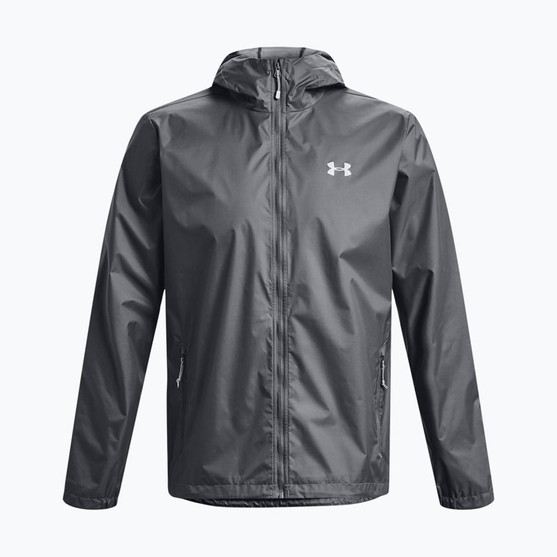 Giacca da allenamento Under Armour Forefront rain grigio pece/grigio mod da uomo 5