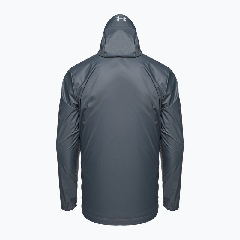 Giacca da allenamento Under Armour Forefront rain grigio pece/grigio mod da uomo 2