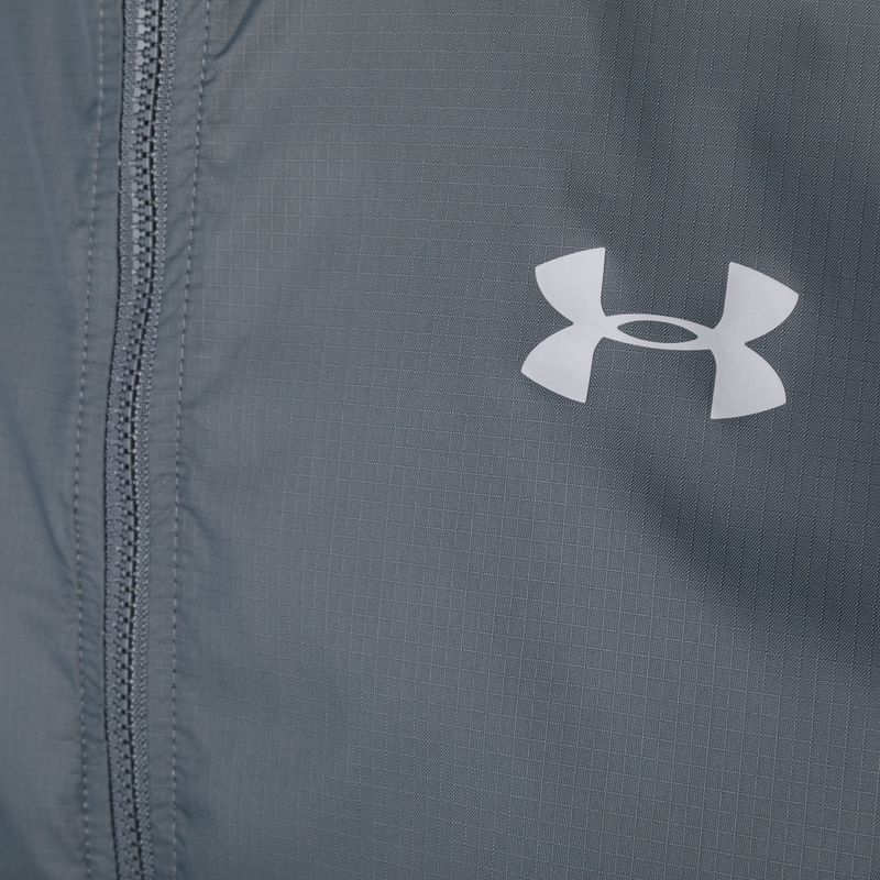 Giacca da allenamento Under Armour Forefront rain grigio pece/grigio mod da uomo 3