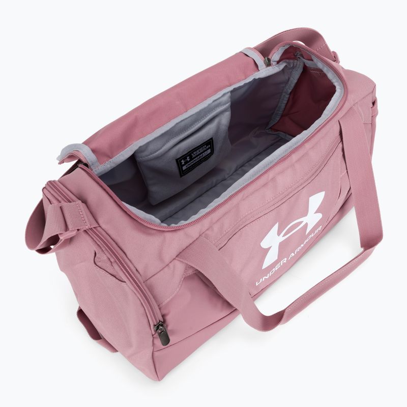 Under Armour Undeniable 5.0 Duffle XS 23 l borsa rosa elisir/bianco 4