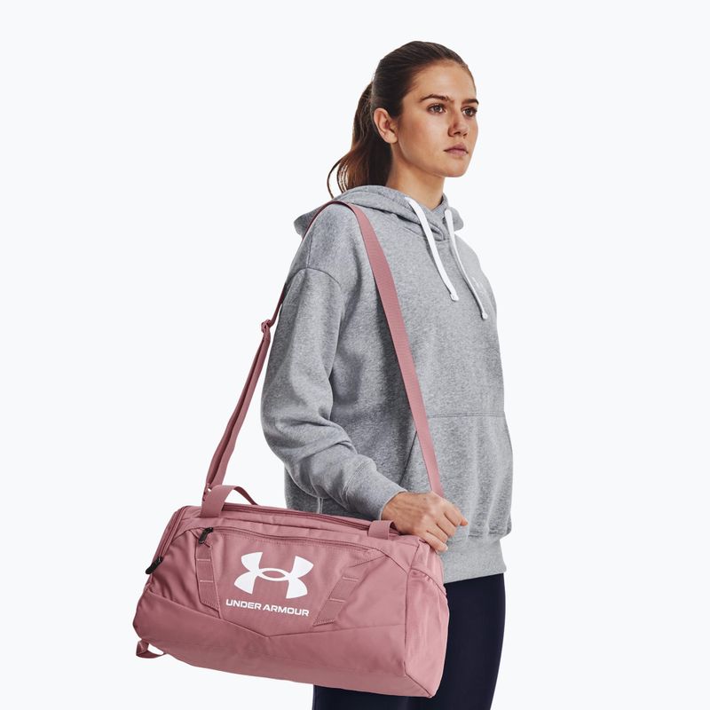 Under Armour Undeniable 5.0 Duffle XS 23 l borsa rosa elisir/bianco 2
